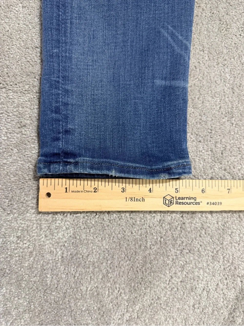Express Women's Skinny High Rise Jean Leggings in Medium Blue Wash size 12L